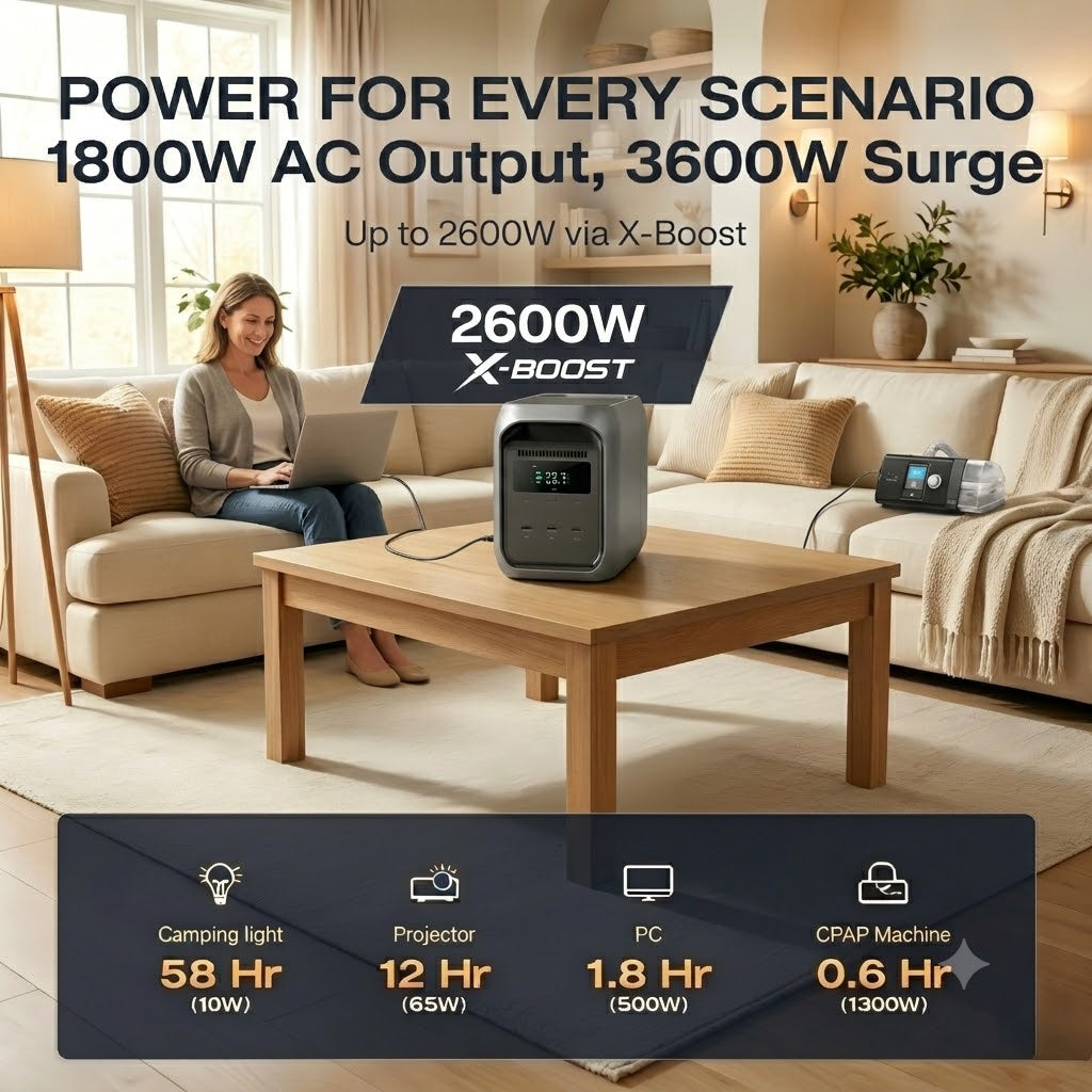 Large Capacity + Fast Charging = Endless Power, Anywhere, Anytime