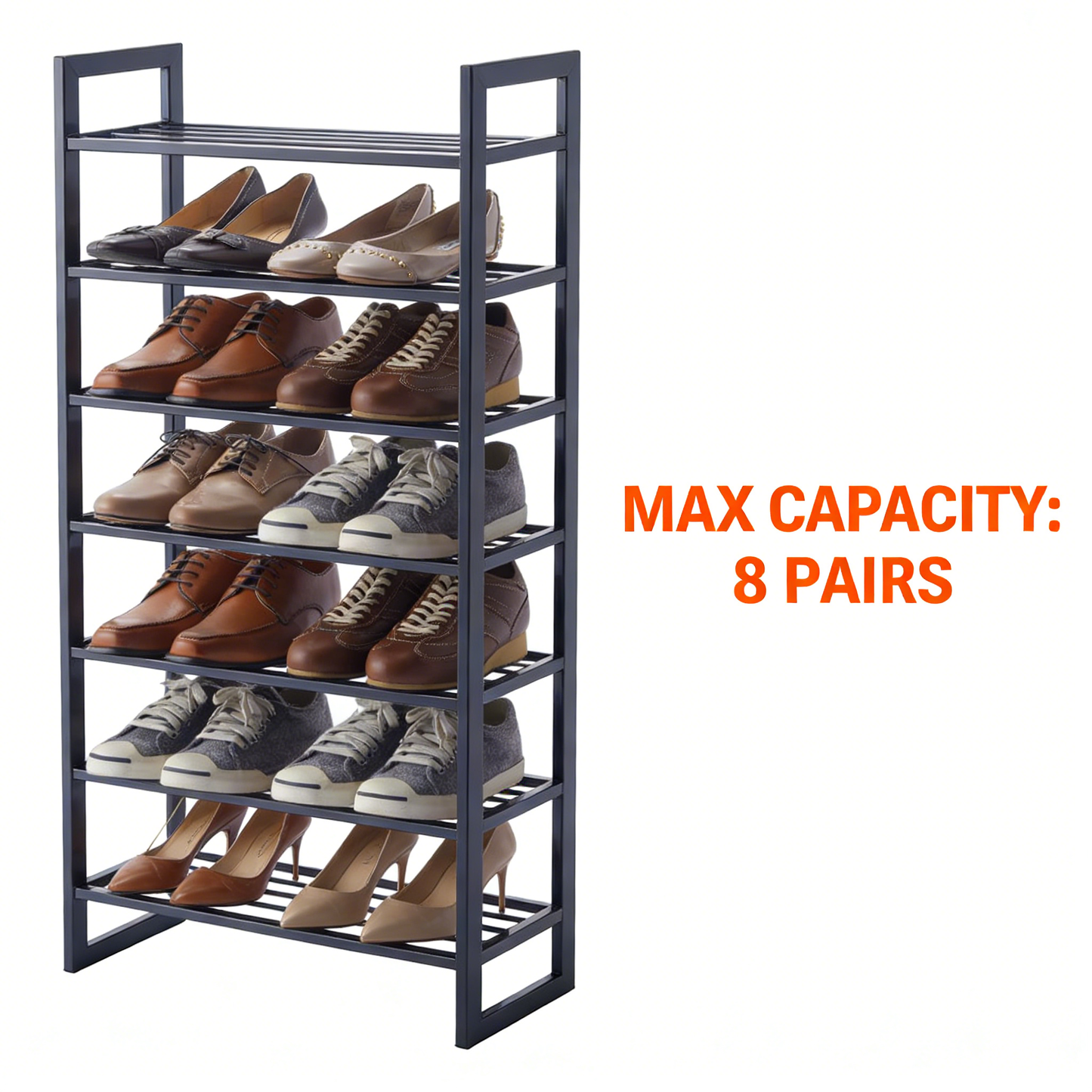 Expandable Double-Layer Metal Shoe Rack Organizer